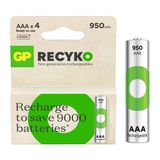 Gp Recyko 950Mah Ni-Mh Aaa Şarjlı İnce Kalem Pil 4'Lü Paket