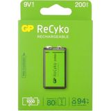GP Recyko 9V 200 mAh Pil Tekli Blister
