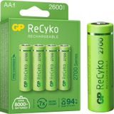 Gp Recyko Aa Kalem Pil 2600 Mah Şarjlı 4 Lü Pil Şarj Edilebilir Pil