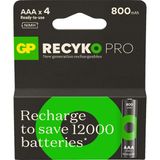 GP ReCyko Pro 800 mAh Ni-Mh 1.2 Volt AAA İnce Kalem Şarjlı Pil 4lü Paket - 4 Adet