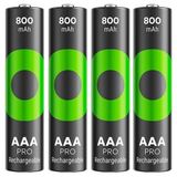 GP ReCyko Pro 800 mAh Ni-Mh 1.2 Volt AAA İnce Kalem Şarjlı Pil 4lü Paket