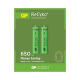 Gp Recyko Rechargeable 650 mAh Kapasiteli Şarjlı AAA Kalem Pil 2 Adet