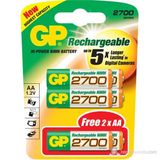 GP Şarjlı Pil AA Kalem 2600 mAH (4+2) 6'Lı Paket