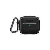 Gpack 3. Nesil Uyumlu Sert Armor Karbon Görünüm Kulaklık Kılıfı A26, Siyah