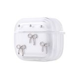 Gpack Airpods 3. Nesil Uyumlu Kulaklık Kılıfı Simli Şeffaf Kutup Airbag 44 Gri