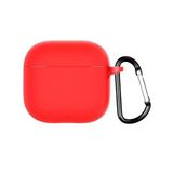 GPACK Airpods 4 uyumlu Kulaklık Kılıfı İçi Kadife Silikon SF21 Kırmızı