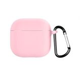GPACK Airpods 4 uyumlu Kulaklık Kılıfı İçi Kadife Silikon SF21 Pembe