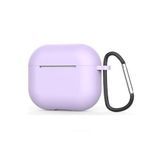 GPACK Airpods 4 uyumlu Kulaklık Kılıfı Mat Kancalı Silikon SF13 Lila