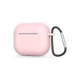 GPACK Airpods 4 uyumlu Kulaklık Kılıfı Mat Kancalı Silikon SF13 Pembe