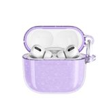 GPACK Airpods 4 uyumlu Kulaklık Kılıfı Parlayan Simli Transparan Airbag 32 Mor