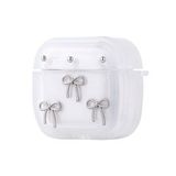 Gpack Airpods 4 Uyumlu Kulaklık Kılıfı Simli Şeffaf Kutup Airbag 44 Gri