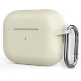 GPACK Airpods Pro 2 uyumlu Kulaklık Kılıfı Mat Kancalı Silikon SF17 Bej