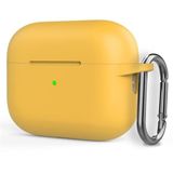 GPACK Airpods Pro 2 uyumlu Kulaklık Kılıfı Silikon Mat Kancalı + İp SF16 Sarı