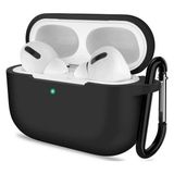 Gpack Airpods Pro 3 Uyumlu Kılıf Mat Kancalı Silikon SF13 Siyah