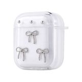 Gpack Airpods Uyumlu Kulaklık Kılıfı Simli Şeffaf Kutup Airbag 44 Gri