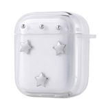 Gpack Airpods Uyumlu Kulaklık Kılıfı Simli Şeffaf Kutup Airbag 44 Gümüş