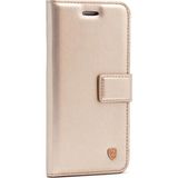 Gpack Alcatel 1S 2020 Kar Deluxe Cüzdan Kartvizitli Kopçalı Gold Cep Telefonu Kılıfı