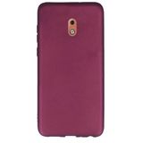 Gpack Amazfit Bip S 20 mm Delikli Çift Renk Silikon Bordo Kordon
