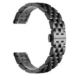Gpack Amazfit GTR 3 Pro Metal Örgü Görünüm KRD 20 Siyah Kordon