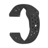 Gpack Amazfit GTR Mini Siyah Delikli Çift Renk Silikon Kordon