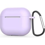 Gpack Apple Airpods 3. Nesil Kılıf Mat Kancalı Silikon A11 Lila