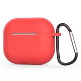 Gpack Apple AirPods 3. Nesil Mat Kancalı Silikon A11 Kırmızı Kılıf