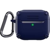 Gpack Apple AirPods 3. Nesil Sert Armor Karbon Görünüm A26 Lacivert Kılıf