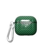 Gpack Apple Airpods 3. Nesil Uyumlu Kılıf Karbon Fiber Görünümlü Silikon Airbag 05 (Yeşil)