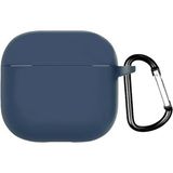 Gpack Apple Airpods 4 Uyumlu Kılıf İçi Kadife Silikon SF21 (Lacivert)