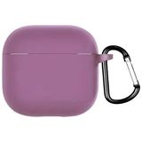 Gpack Apple Airpods 4 Uyumlu Kılıf İçi Kadife Silikon SF21 (Mor)