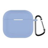 Gpack Apple Airpods 4 Uyumlu Kılıf Mat Kancalı Silikon SF13 Mavi