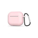 Gpack Apple Airpods 4 Uyumlu Kılıf Mat Kancalı Silikon SF13 Pembe
