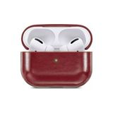 Gpack Apple Airpods Pro Kılıf Suni Deri Kancalı Silikon Sf9 Kırmızı