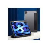 Gpack Apple iPad 10.2 2021 9. Nesil ile Uyumlu Tablet Kılıfı, Kalem Bölmeli, Arkası Şeffaf, Lacivert