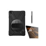 Gpack Apple iPad 2 3 4 ile Uyumlu Defender Tablet Tank Koruma Kılıf, Standlı, Nano Ekran Koruyucu ve Kalem, Siyah