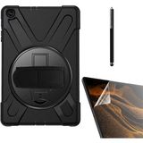 Gpack Apple iPad 2 3 4 Kılıf Defender Tablet Tank Koruma Standlı DF11 + Nano + Kalem Siyah