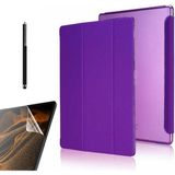Gpack Apple iPad 9.7 2018 6.nesil Kılıf Smart Cover Kapaklı Standlı Uyku Modlu SM11 + Nano + Kalem Mor