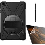 Gpack Apple iPad Mini 1 Kılıf Defender Tablet Tank Koruma Standlı DF11 + Nano + Kalem Siyah