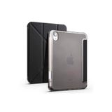 Gpack Apple iPad Mini 2021 6. Nesil ile Uyumlu Standlı Katlanabilir PU Silikon Kılıf, Siyah