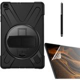 Gpack Apple iPad Mini 5 Kılıf Defender Tablet Tank Koruma Standlı DF11 + Nano + Kalem Siyah