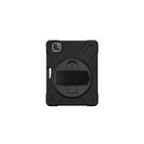 Gpack Apple iPad Pro 11 2020 12.9 inç ile Uyumlu Defender Tablet Tank Koruma Standlı Kılıf, Siyah