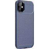 Gpack Apple iPhone 11 Negro Karbon Dizayn Lacivert Silikon Kılıf