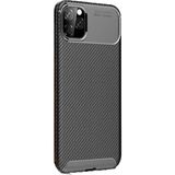 Gpack Apple iPhone 11 Pro Max Negro Karbon Dizayn Siyah Silikon Kılıf