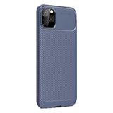 Gpack Apple iPhone 11 Pro Negro Karbon Dizayn Lacivert Silikon Kılıf