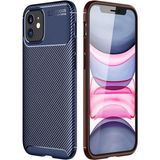 Gpack Apple iPhone 12 Mini Negro Karbon Dizayn Silikon Lacivert Kılıf