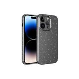 Gpack Apple iPhone 12 Pro ile Uyumlu Kılıf, Koton Simli Silikon Arka Kapak, Kamera Korumalı, Antrasit