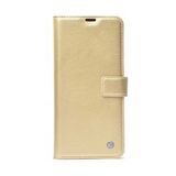 Gpack Apple iPhone 12 Pro Kar Delüx Cüzdan Kartvizitli Standlı Kopçalı Gold Kılıf