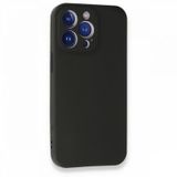 Gpack Apple Iphone 13 Pro Mat Soft Premier Nano Glass Siyah Kamera Korumalı Silikon Cep Telefonu Kılıfı