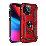 Gpack Apple iPhone 13 Pro Max Kılıf Vega Tank Standlı Yüzüklü MıknatıslıNano Glass