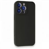 Gpack Apple Iphone 13 Pro Siyah Premier Mat Siyah Kamera Korumalı Silikon Cep Telefonu Kılıfı